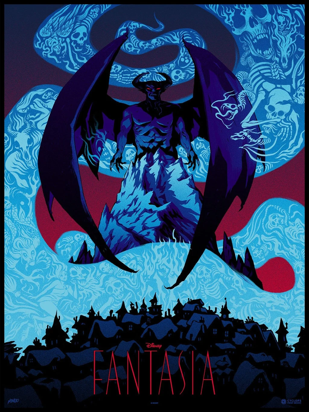 Mondo X Cyclops Print Works Print #11: Fantasia - Becky Cloonan