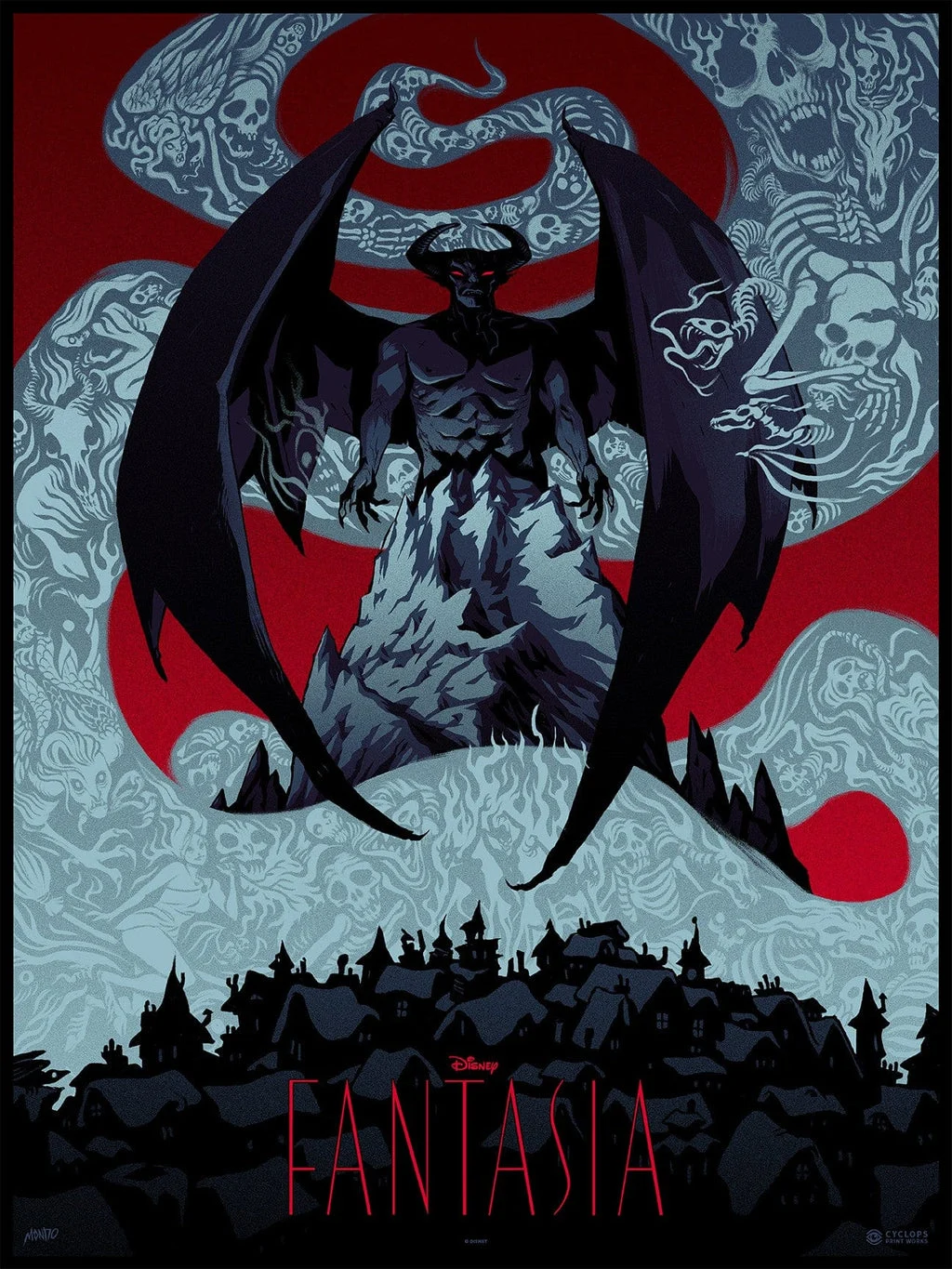 Mondo X Cyclops Print Works Print #11: Fantasia (Variant) - Becky Cloonan