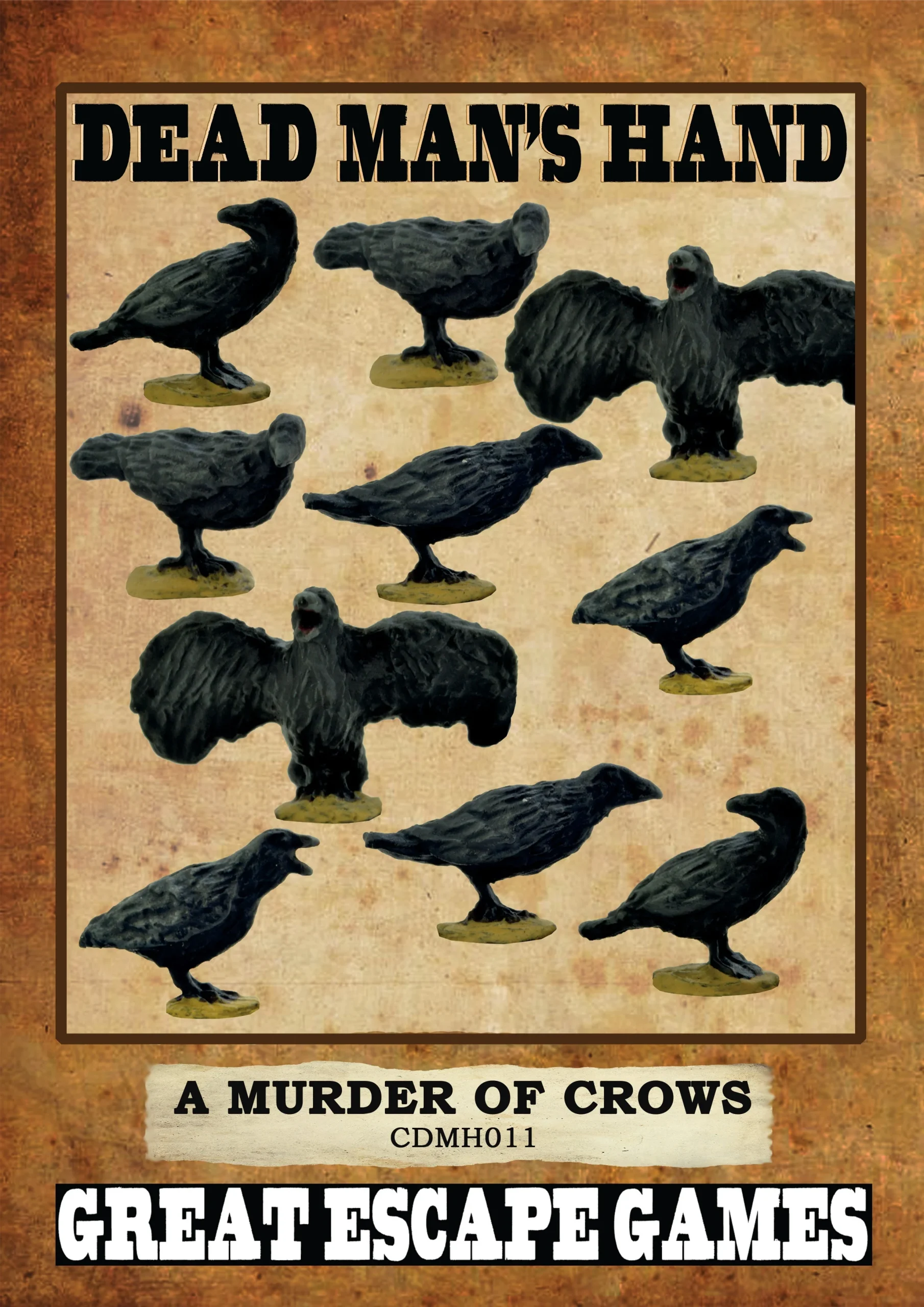 Dead Man’s Hand A Murder of Crows Set 28 mm Scale Metal Figures - Great Escape Games