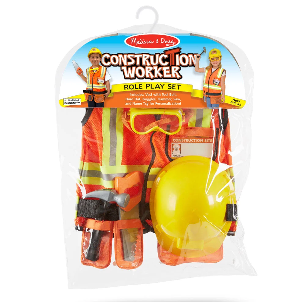 Construction Worker Role Play Costume Set - Melissa & Doug, LLC