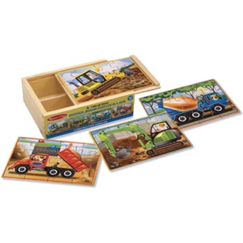 Melissa And Doug: Construction Puzzles in A Box - Melissa & Doug, LLC