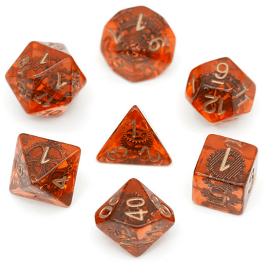 Foam Brain Games 1209 Copper Gears RPG Dice Set - FoamBrain