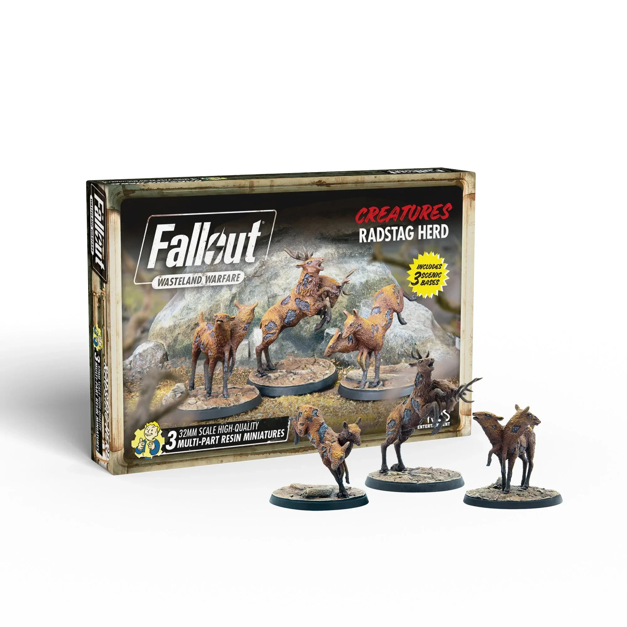 Fallout: Wasteland Warfare – Creatures: Radstag Herd - Modiphius