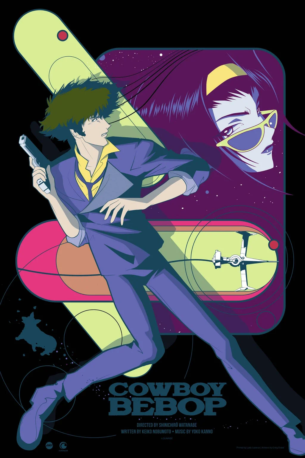Cowboy Bebop Variant Poster - Craig Drake