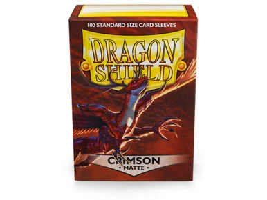 Dragon Shield (100) Matte Crimson - Arcane Tinmen