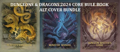 Dungeons & Dragons Core Rule Book Alt Cover Bundle - Wizards of the Coast - WOC