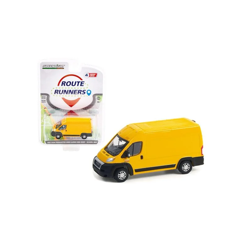 2021 Ram ProMaster 2500 Cargo High Roof (School Bus Yellow) 1:64 Scale Diecast Model - GreenLight Collectibles