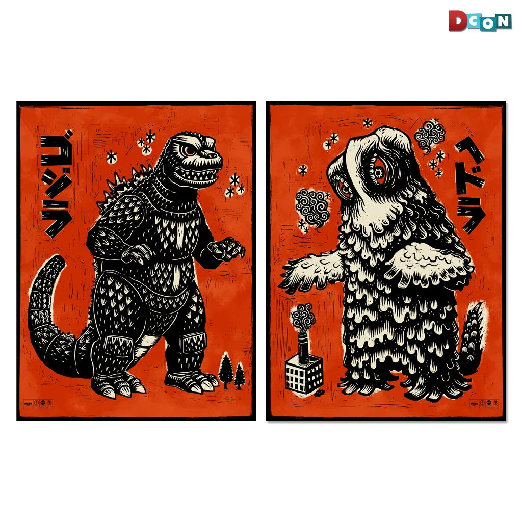 Godzilla vs. Hedorah Print Set - Attack Peter