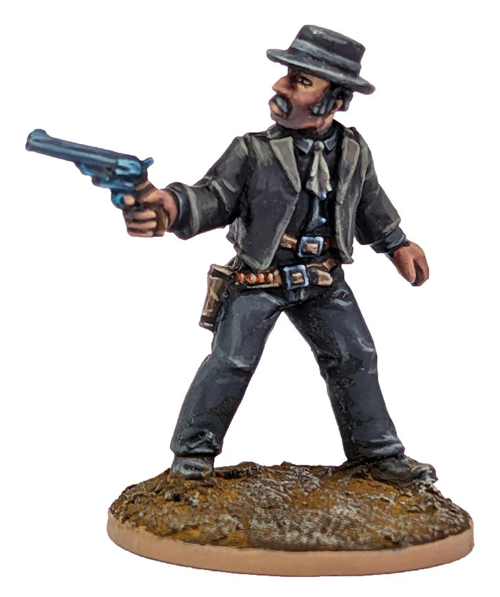 Dead Man’s Hand Lee Van Kickstarter 28 mm Scale Model Metal Figure - Great Escape Games