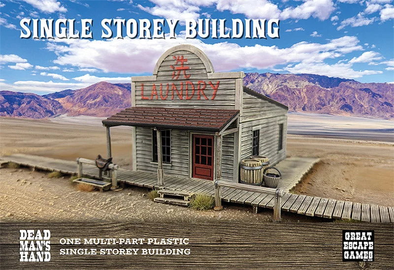 Dead Man’s Hand Single Storey Building 28 mm Scale Model Plastic Scenery - Great Escape Games