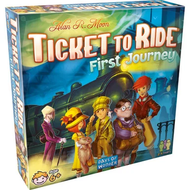 Days of Wonder DOW7225 Ticket to Ride First Journey - Asmodee