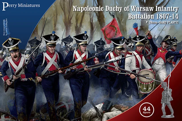 Napoleonic Duchy of Warsaw Infantry Battalion 1807 – 1814, 28 mm Scale Model Plastic Figures - Perry Miniatures