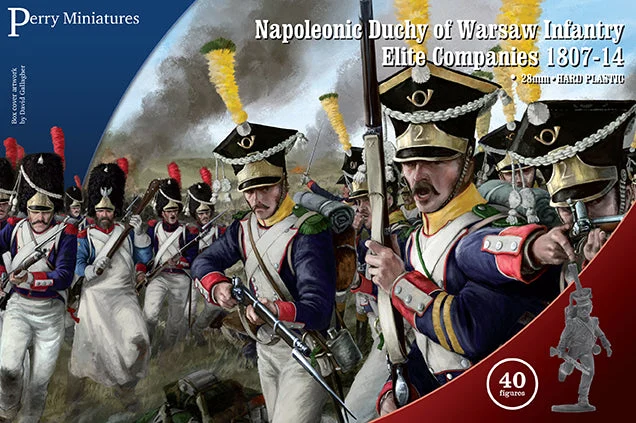 Napoleonic Duchy of Warsaw Infantry Elite Companies 1807 – 1814, 28 mm Scale Model Plastic Figures - Perry Miniatures