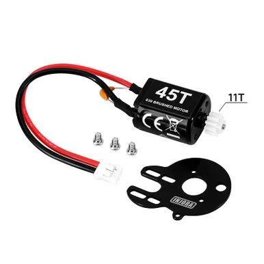 INJORA LOS-29A 030 45T Brushed Motor with Mount & Plastic Pinion for Losi Micro-B Micro-T