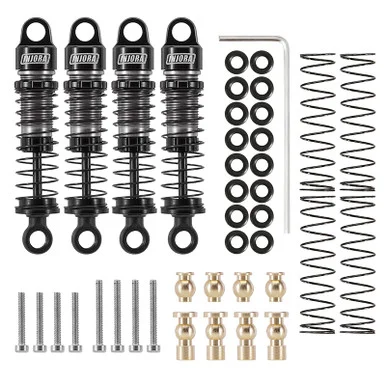 INJORA SCX24-179BK Grey 40mm Big Bore Oil Shock Absorber for 1/24 SCX24 FCX24M