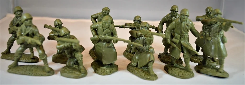 World War II US Infantry “Fire Support”, 1/32 (54 mm) Scale Plastic Figures - TSSD