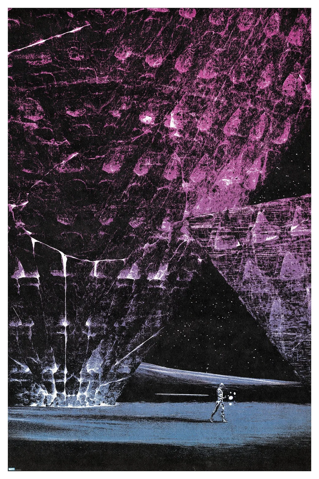 Silver Surfer Variant Screenprinted Poster - Daniel Taylor