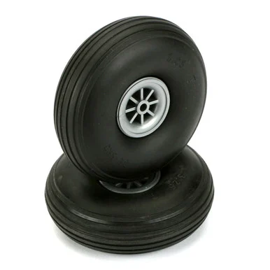 Dubro Products 325T Treaded Wheels, 3-1/4"