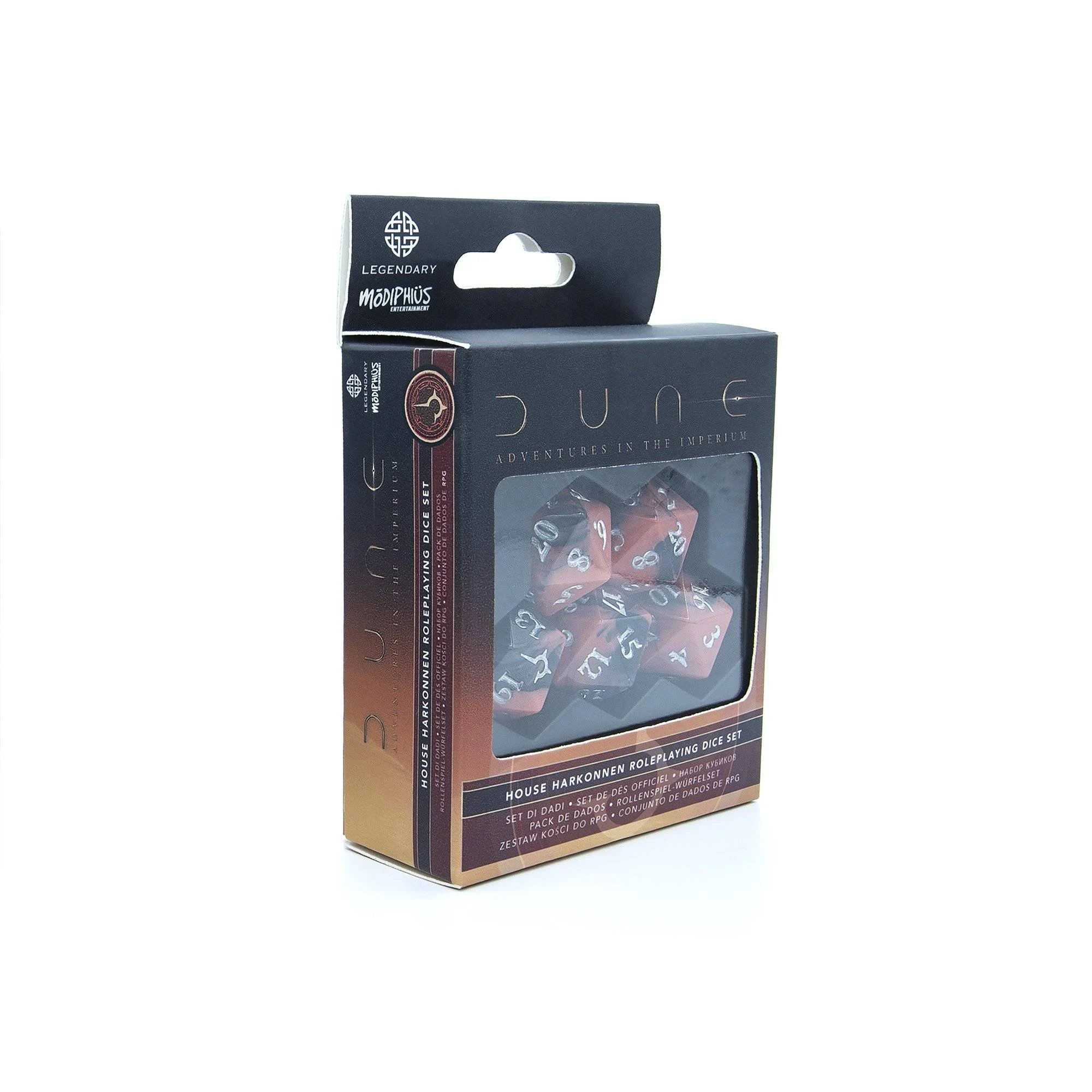 Dune – Adventures in the Imperium Dice Set: Harkonnen - Modiphius