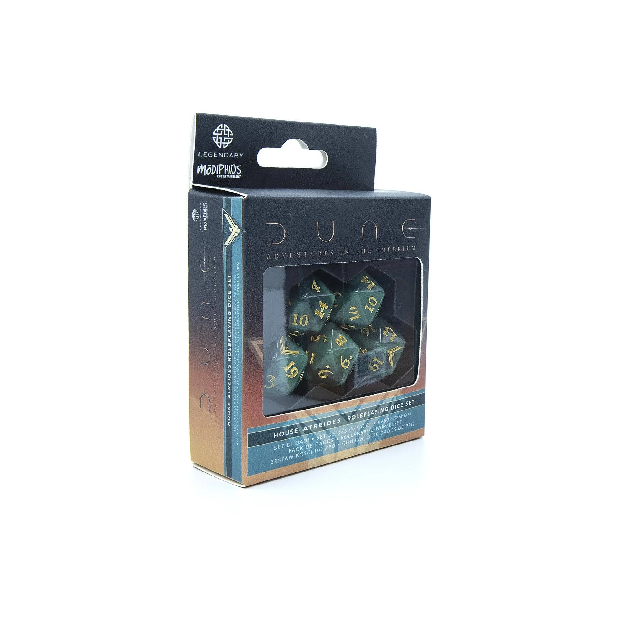 Dune – Adventures in the Imperium Dice Set: Atreides - Modiphius