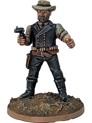 Dead Man’s Hand "Dakota" Bob Brubaker 28 mm Scale Model Metal Figure - Great Escape Games