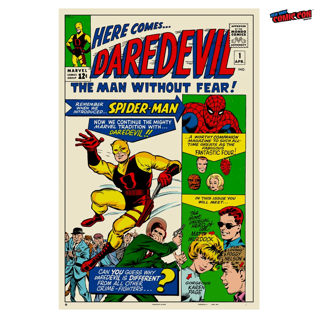 Daredevil #1 Poster - Jack Kirby, Bill Everett
