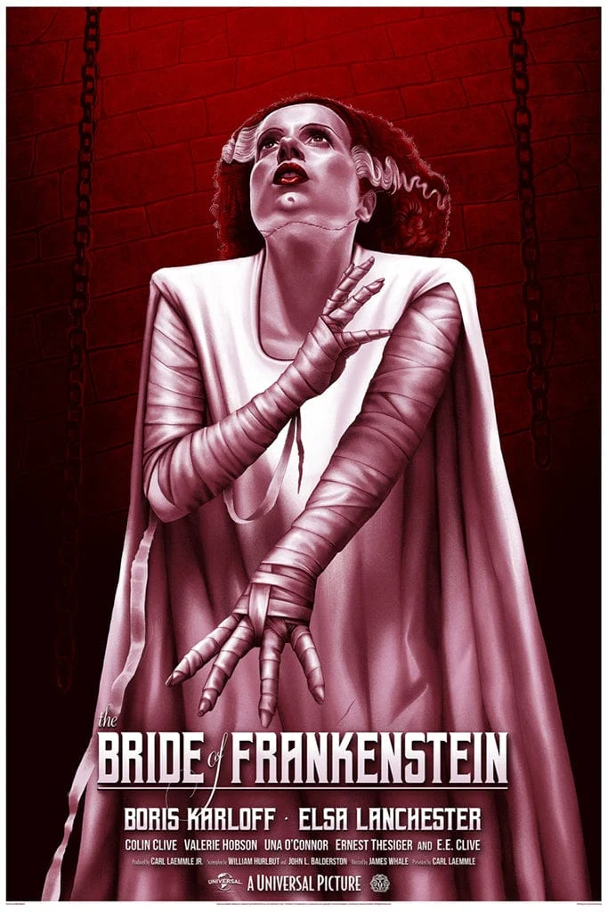 Bride of Frankenstein (Variant) Poster - Sara Deck