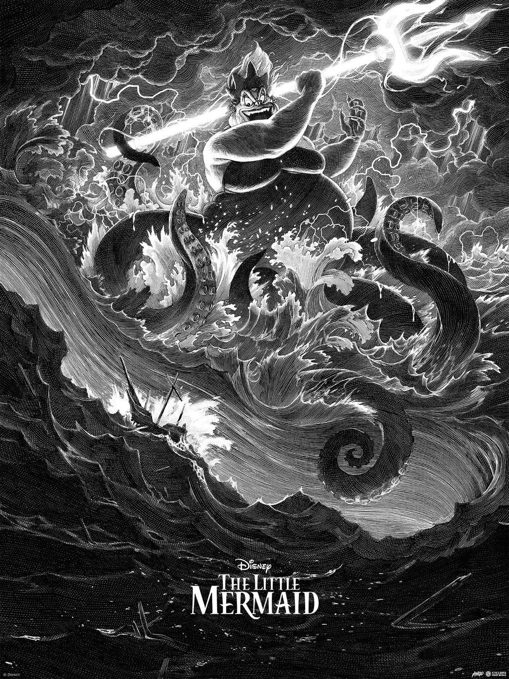 Mondo X Cyclops Print Works Print #15: The Little Mermaid - Nicolas Delort