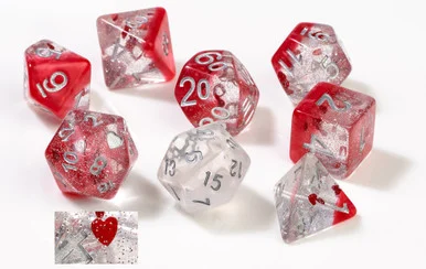 Sirius Dice 0005-01 Hearts Dice Set