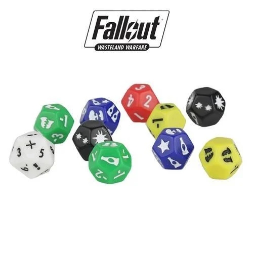 Fallout Wasteland Warfare Extra Tabletop Dice Set - Modiphius
