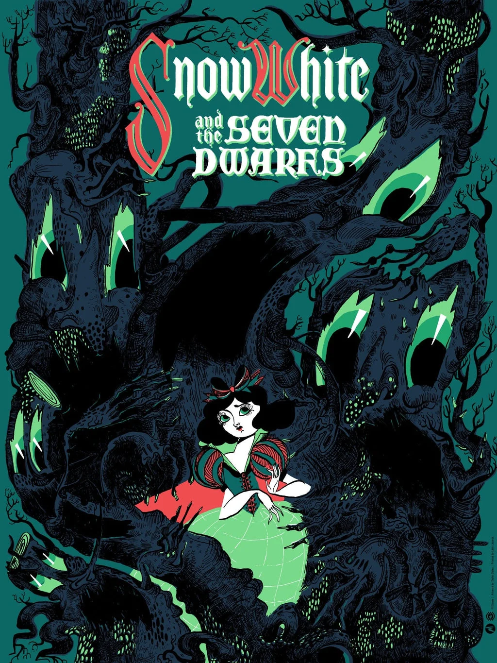 Snow White and the Seven Dwarfs Variant Poster - Taylor Dolan