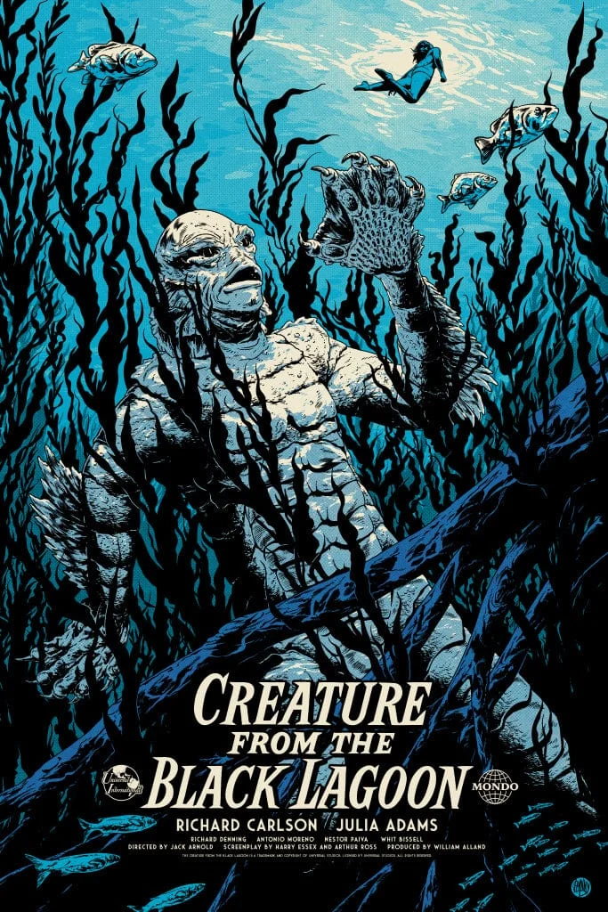 Creature from the Black Lagoon Variant Poster - Johnny Dombrowski