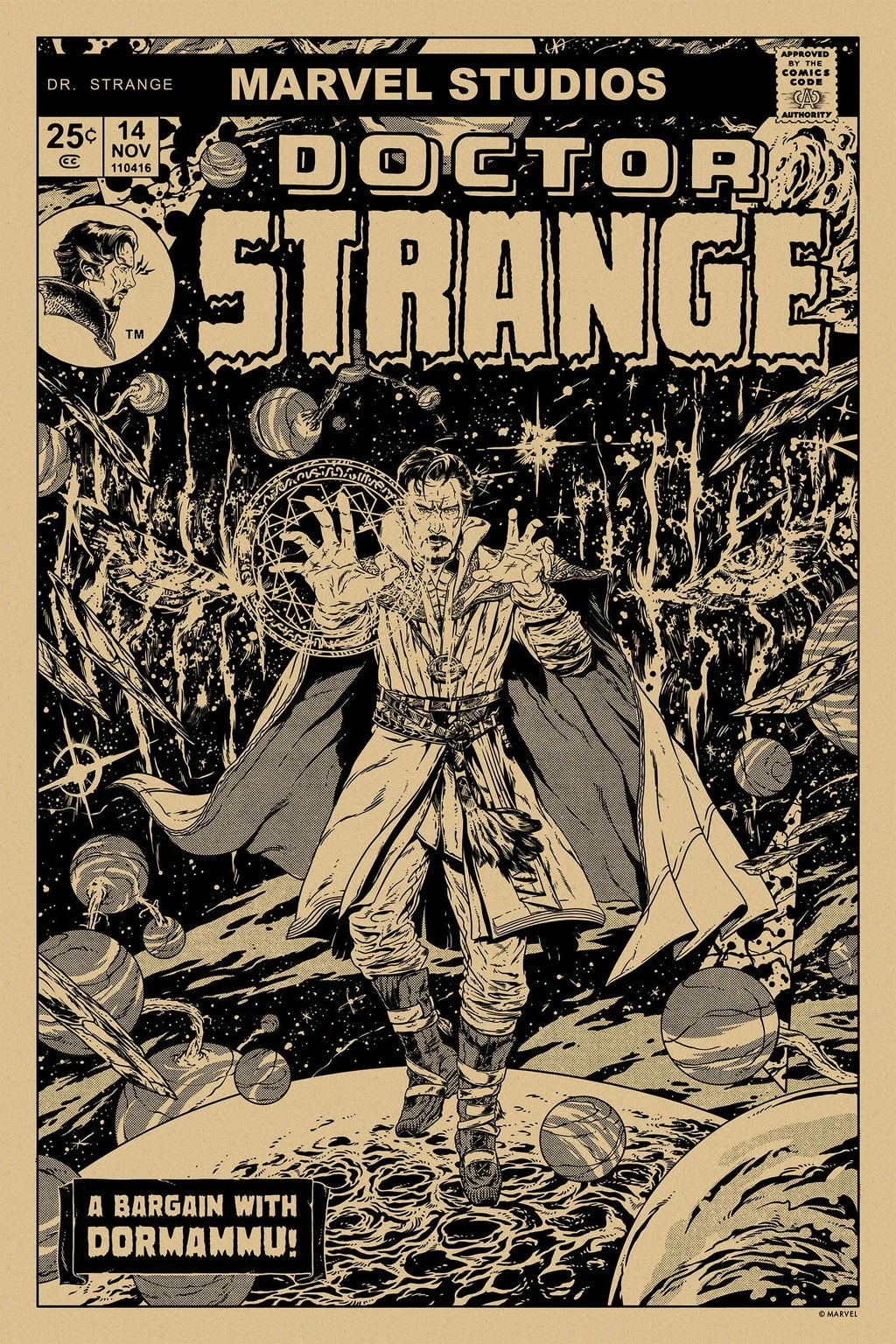 Doctor Strange (Linework Variant) - Johnny Dombrowski