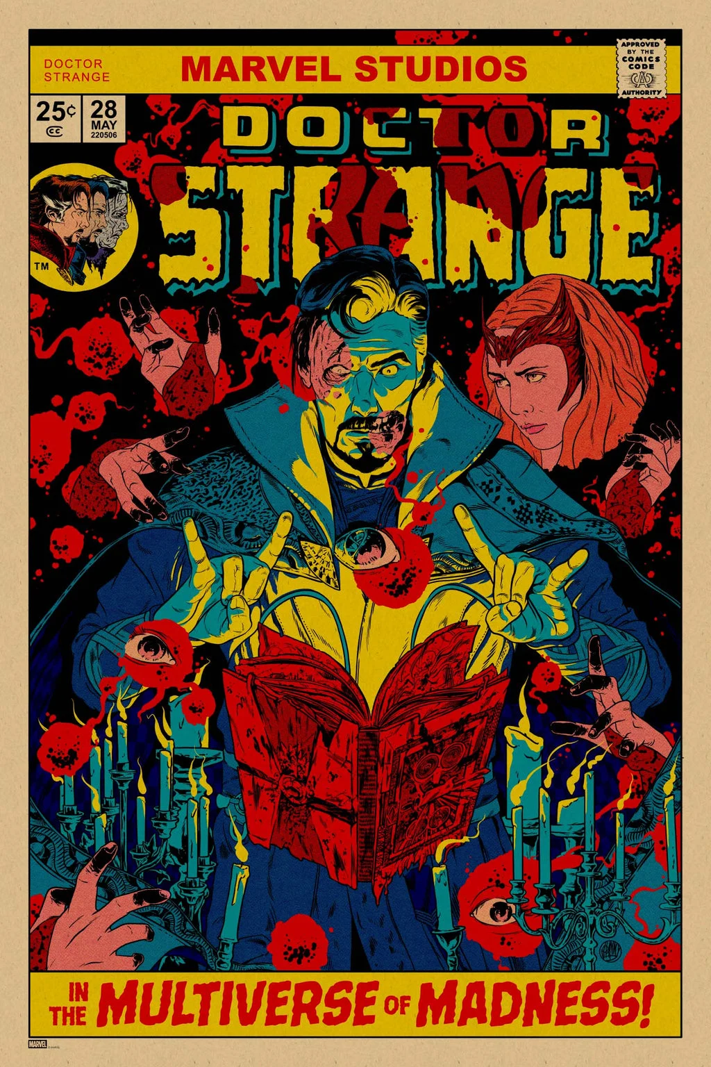 Doctor Strange in the Multiverse of Madness Poster - Johnny Dombrowski