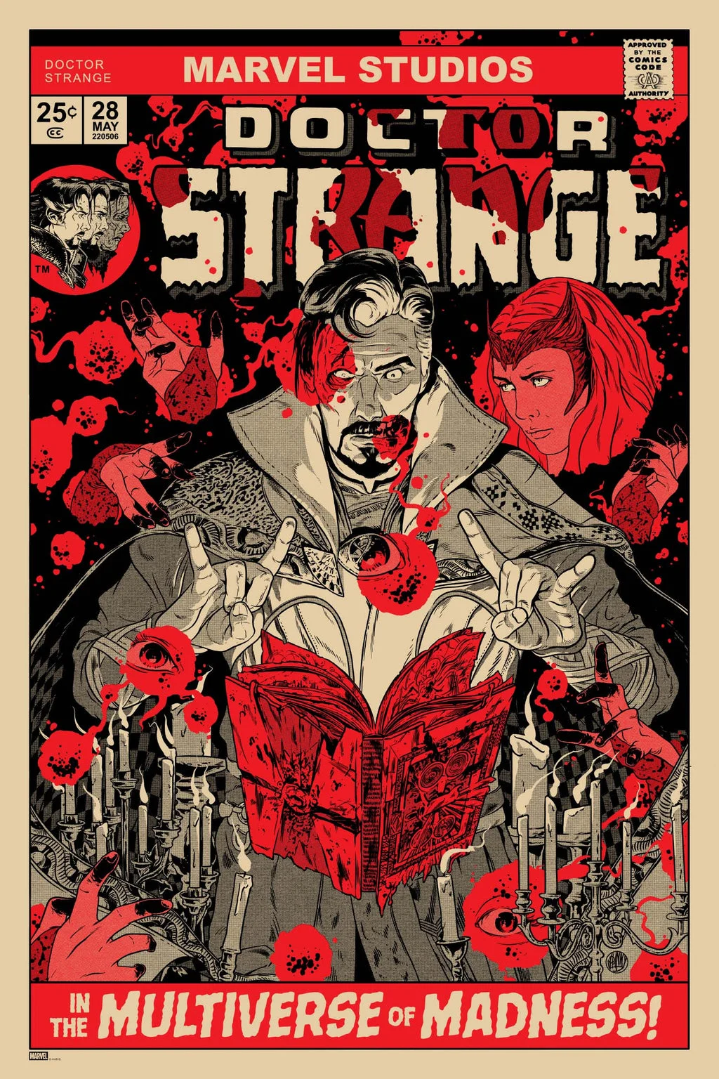 Doctor Strange in the Multiverse of Madness Variant Poster - Johnny Dombrowski