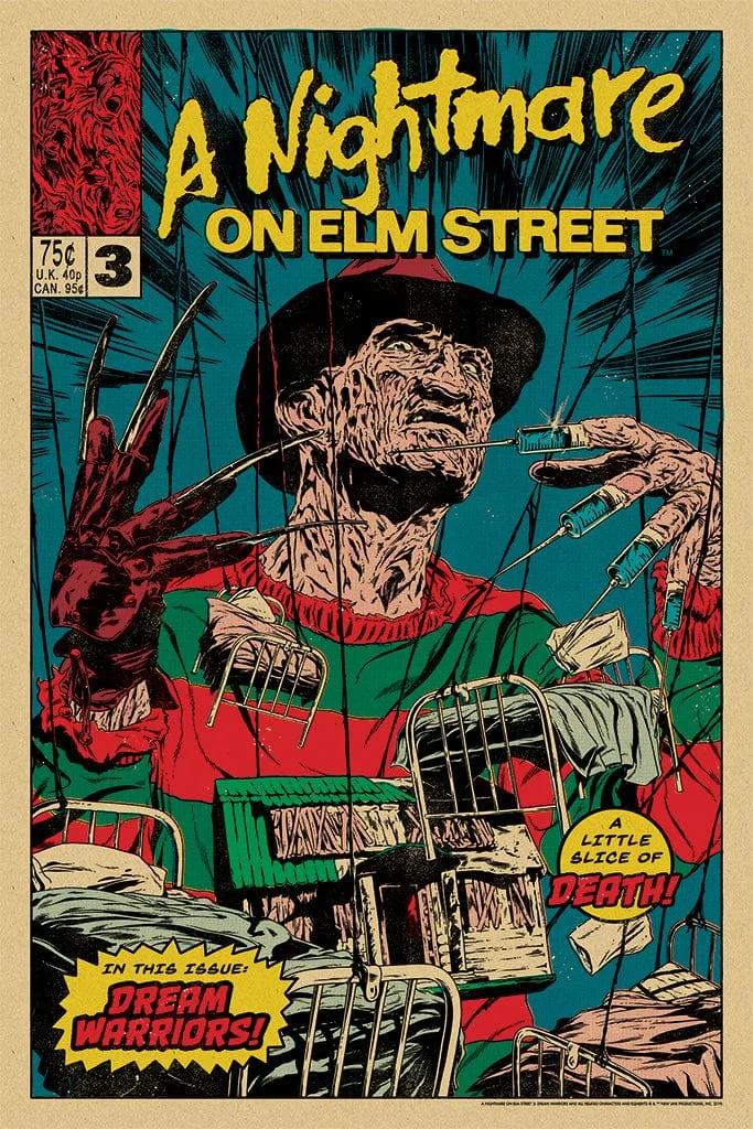 Nightmare on Elm Street 3: Dream Warriors Poster - Johnny Dombrowski