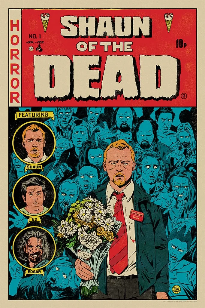 Shaun of the Dead Poster - Johnny Dombrowski