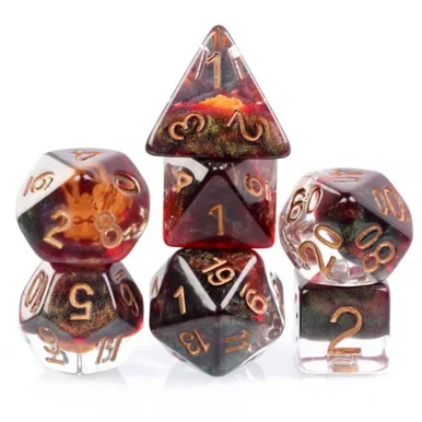 Foam Brain Games 2325 Dragon Mask RPG Dice Set - FoamBrain
