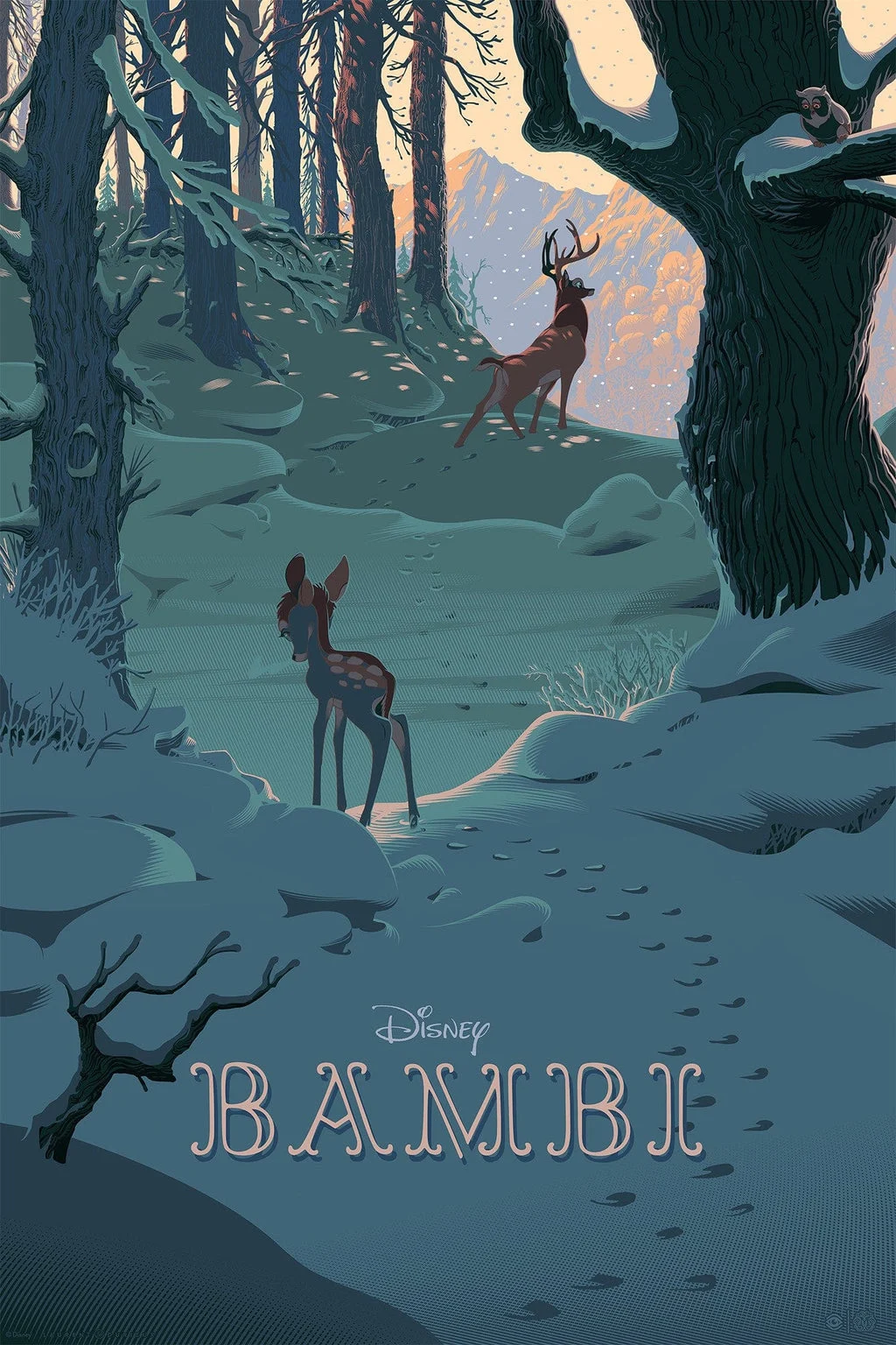 Mondo X Cyclops Print Works Print #12: Bambi - Laurent Durieux