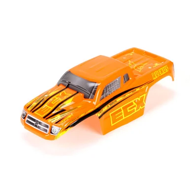 ECX ECX210004 Body Set,Decorated, Orange/Yellow 1/18 4WD Ruckus
