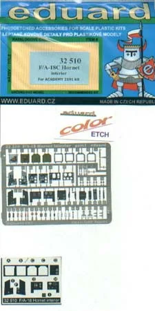 EDU32510 1:32 Eduard Color PE - F-18C Hornet Interior Set (ACA kit) #32510