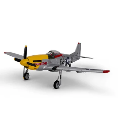 E-Flite EFLU7350 UMX P-51D Detroit Miss BNF Basic Airplane with AS3X & Safe Select