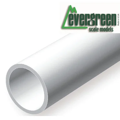 Evergreen Scale Models 224 Round Tubing 1/8 (5 Pieces)