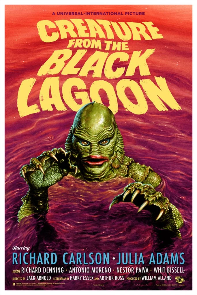 Creature From The Black Lagoon (Variant) Poster - Jason Edmiston