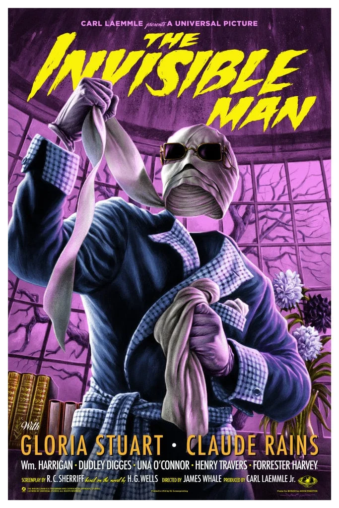 The Invisible Man Variant Poster - Jason Edmiston