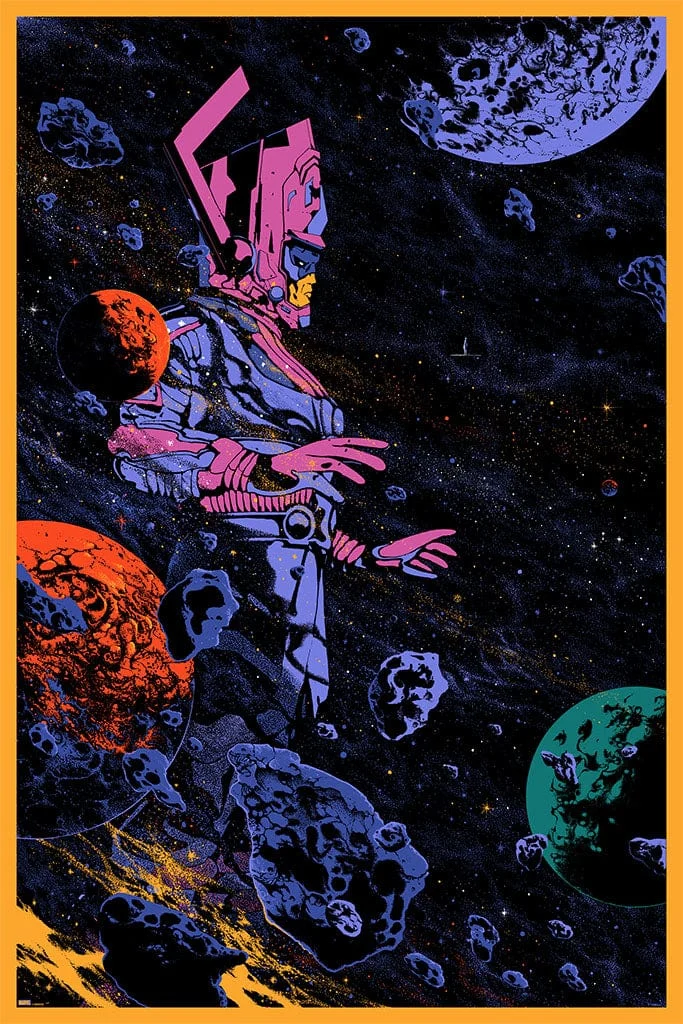 Galactus Screenprinted Poster - Kilian Eng