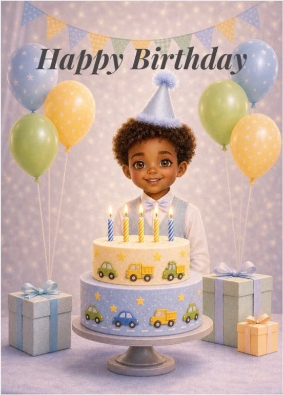 Tender Moments Co. Vehicle-Themed Birthday Card