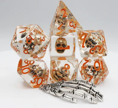 Foam Brain Games 2404 Laughing Skull RPG Dice Set - FoamBrain