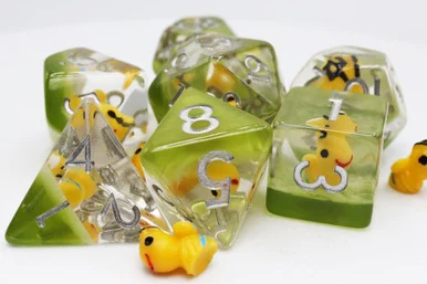 Foam Brain Games 2405 Happy Bees RPG Dice Set - FoamBrain