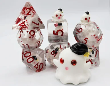 Foam Brain Games 2410 Sleepy Ghost RPG Dice Set - FoamBrain